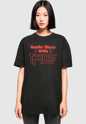Merchcode THIN LIZZY - GETTIN BIZZY BOYFRIEND - T-shirt con stampa - black