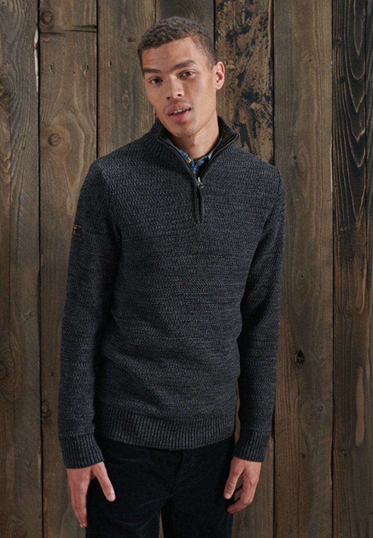 Superdry Maglione da Uomo Girocollo In Cotone Orange Label Grigio  M610002NS-ZF1. Jekoshop.it