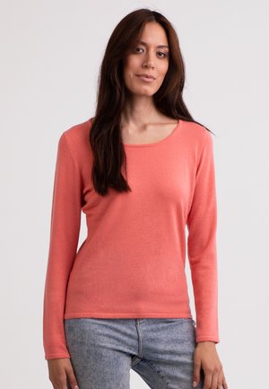 CASH-MERE Strickpullover - zitrus granita