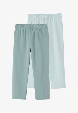 Vertbaudet, 2 PACK - Leggings - Trousers - smaragdgrün