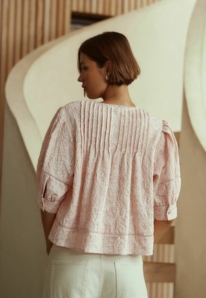 Next, REGULAR FIT - EMBROIDERED PAISLEY TIE-NECK BLOUSE - Blouse - pink