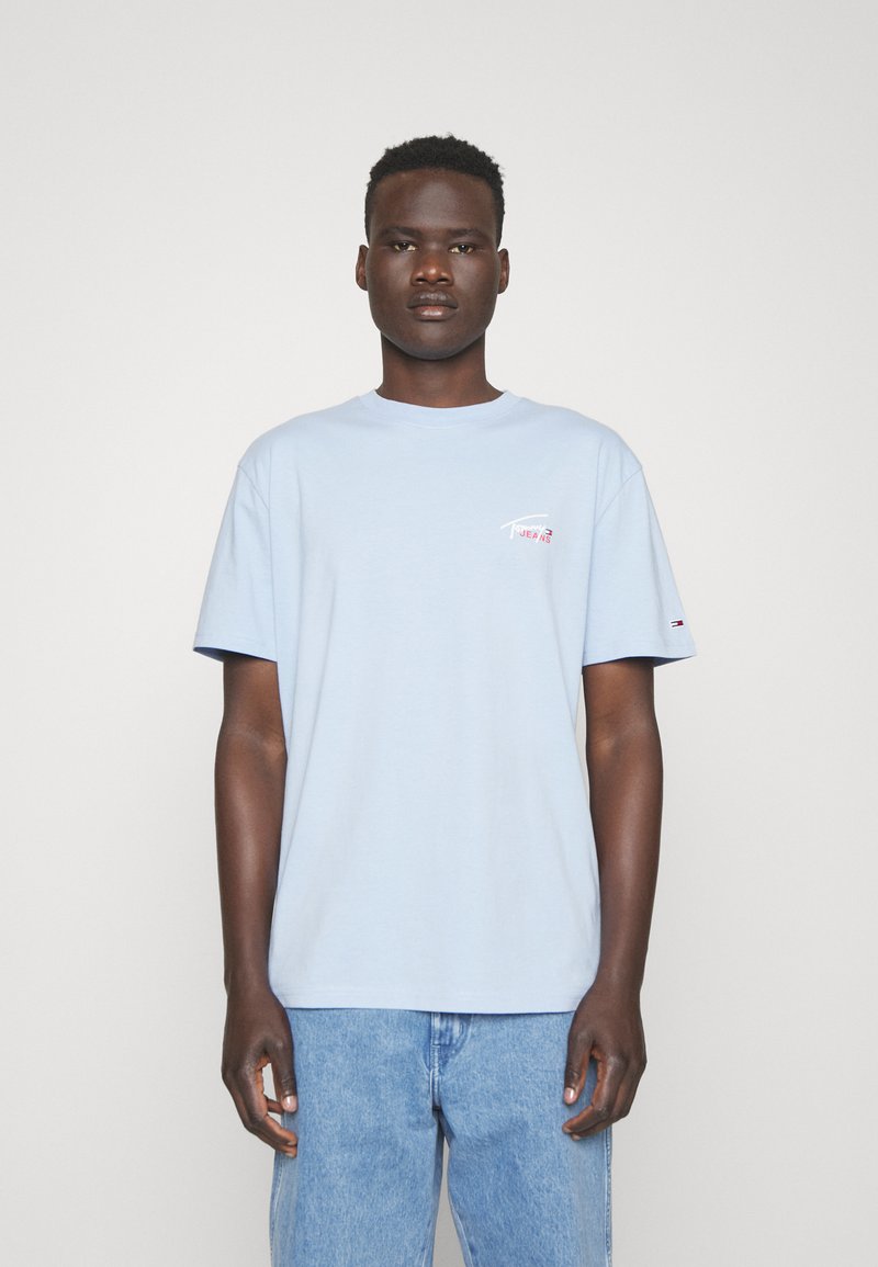 Tommy Jeans FLAG Tshirt basic/jasnoniebieski Zalando.pl