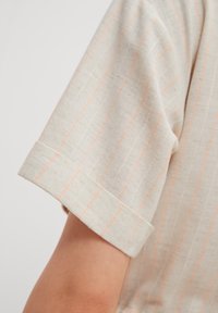 comma casual identity OVERALL AUS LEINENMIX - Jumpsuit - woven pinstripe sa