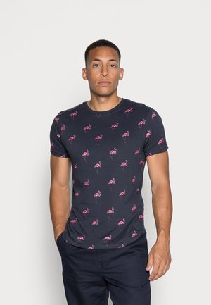 REGGIE - Triko s potiskem - navy