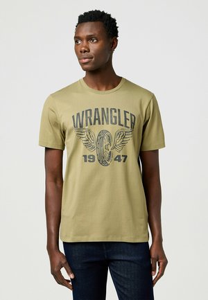 SHORT SLEEVE AMERICANA - REGULAR FIT - Print T-shirt - aloe