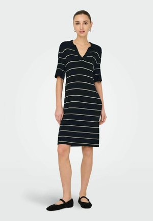 JDYBLOOM MIDI - Svetríkové šaty - black