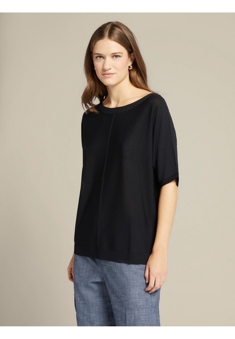 Elena Mirò T-shirt basic - nero/zwart
