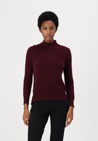 pure cashmere MOCKNECK - Pulóver - burgundy