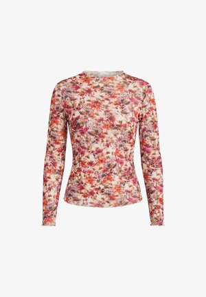 usha, T-shirt à manches longues - red