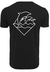 Mister Tee PINK DOLPHIN  - T-shirt z nadrukiem