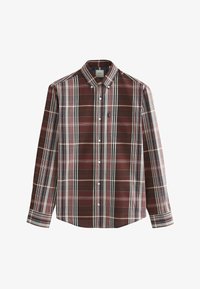 Unselected, burgundy red madras check