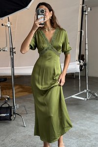 Never Fully Dressed MAY DRESS - Koktailové šaty/večierkové šaty - green