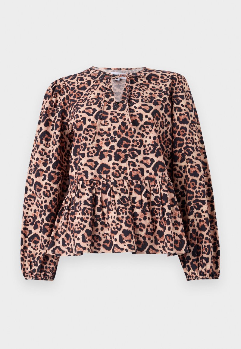Maisonêtre Blouse lichtbruin mêleerd