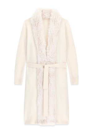Guess, LANGER CARDIGAN AUS KUNSTPELZ - Gilet - weiß