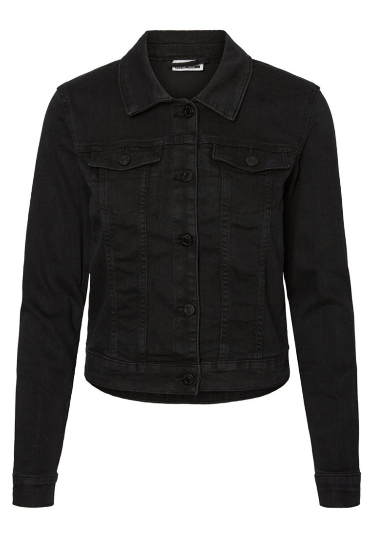 NMDEBRA LS DENIM JACKET Spijkerjas black NMDEBRA LS DENIM JACKET Spijkerjas black