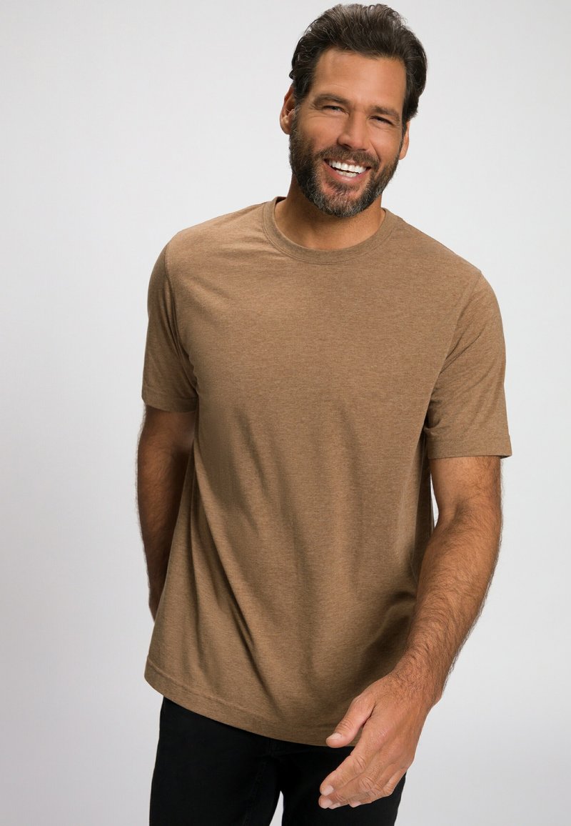 JP1880 Jednoduché tričko - hellbraun