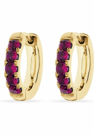 FAVS CREOLEN - Earrings - gelbgold, pink