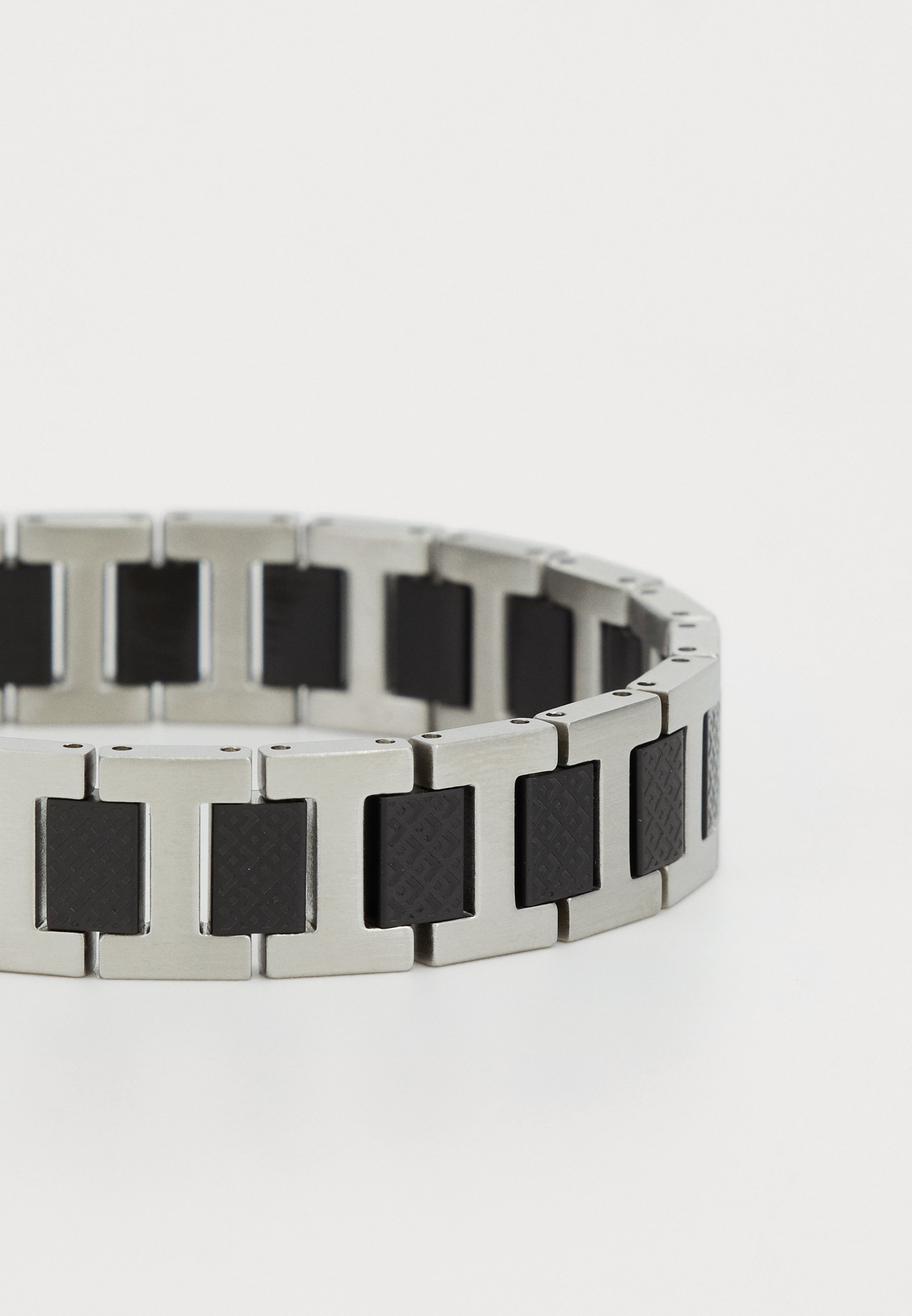 Lacoste METROPOLE - Bracelet - silver-coloured/ black/silver