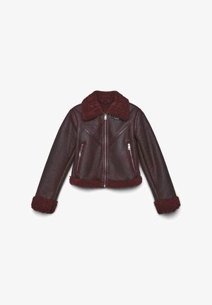 Calliope Kunstlederjacke - bordeaux