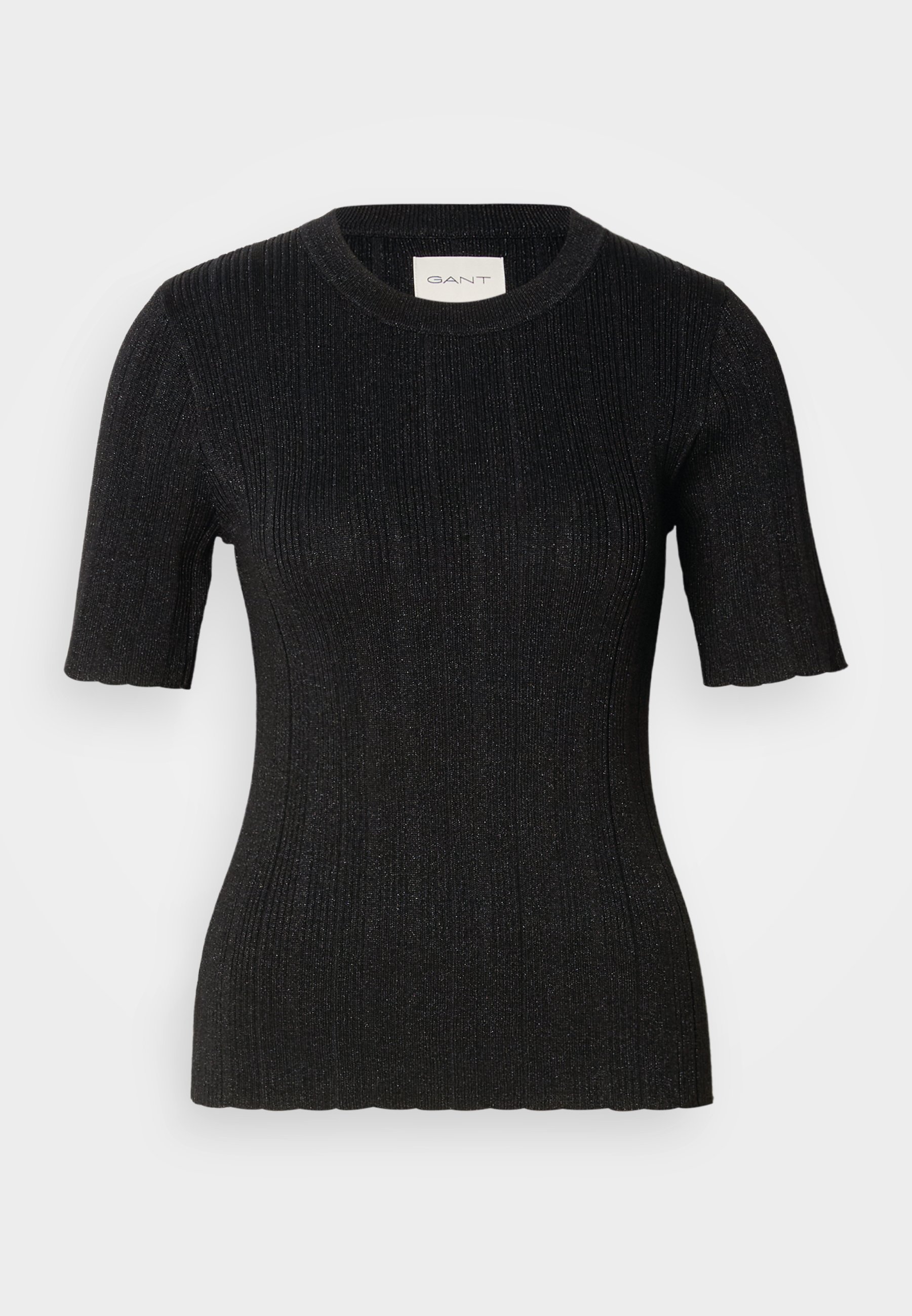GANT C NECK - Triko s potiskem - black