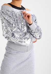 Missguided Bomberjacka - silver-coloured