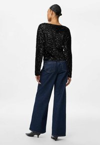 Pieces MIT LANGEN ÄRMELN PCKAM - Bluza - black