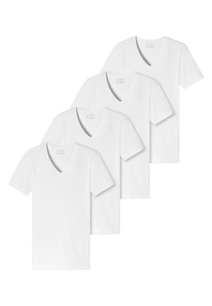 Schiesser 4ER-PACK - Unterhemd/-shirt - weiß