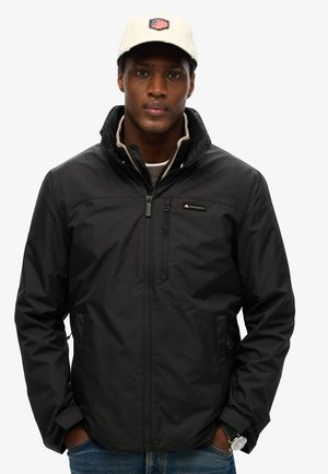 NON HOOD LOGO - Chaqueta fina - jet black