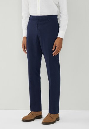 BRUSHED - Pantalones chinos - navy