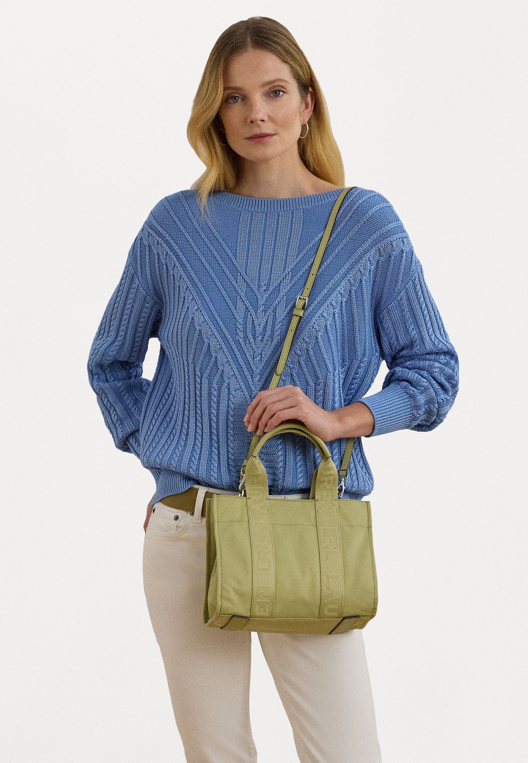 2WAY【LAUREN RALPH LAUREN】Stevie ナイロン トート スモール Lauren Ralph Lauren Stevie Nylon Top Zip Tote Bag | Dillard's