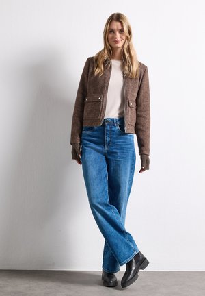 Street One, ARMWÄRMER IM MELANGE-LOOK - Mitaines - auburn brown mel
