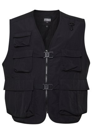 Urban Classics TACTICAL VEST - Strukirani kaput - black