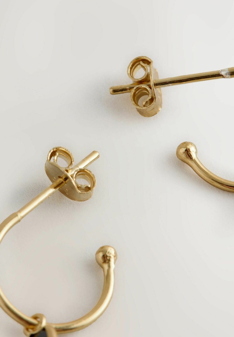 Next CHARM HOOP Earrings gold plated sterling silver/gold