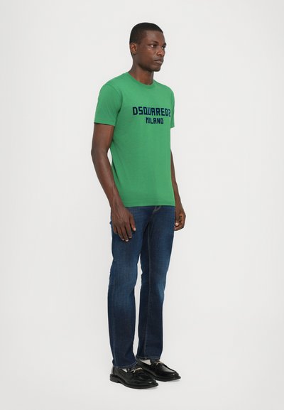 Dsquared2 COOL FIT TEE - Print T-shirt - green/dark navy