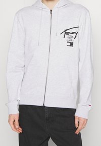 Tommy Jeans Sudadera con cremallera - mottled grey