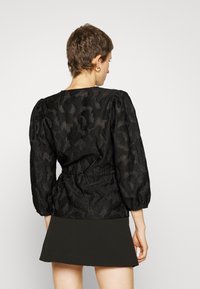 Kaffe KARINA WRAP BLOUSE - Blusa - black deep