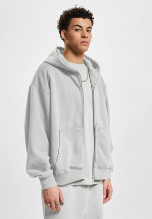 ZIP HOODY - Jaka ar rāvējslēdzēju - grey washed