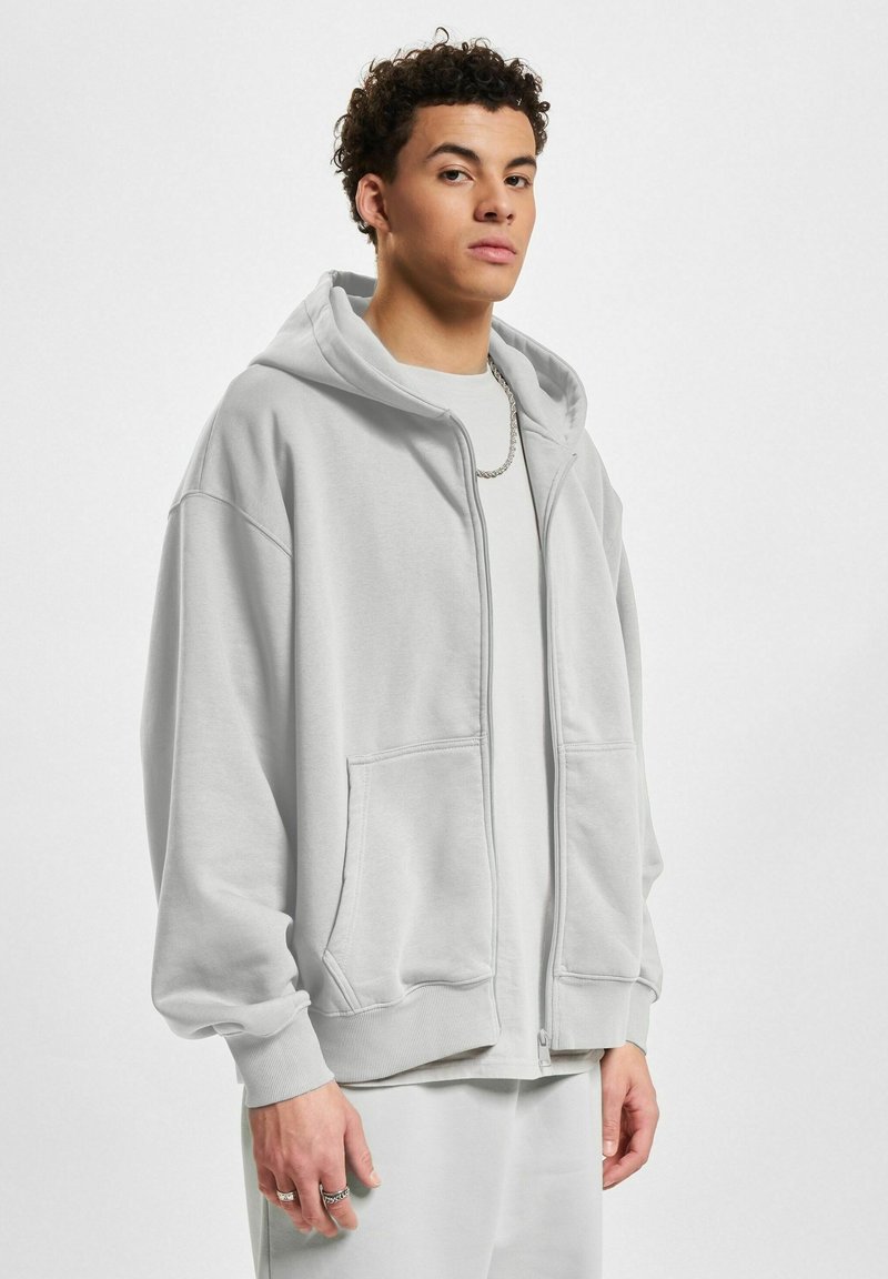 DEF - ZIP HOODY - Majica s kapuljačom i patentnim zatvaračem - grey washed, Povećaj