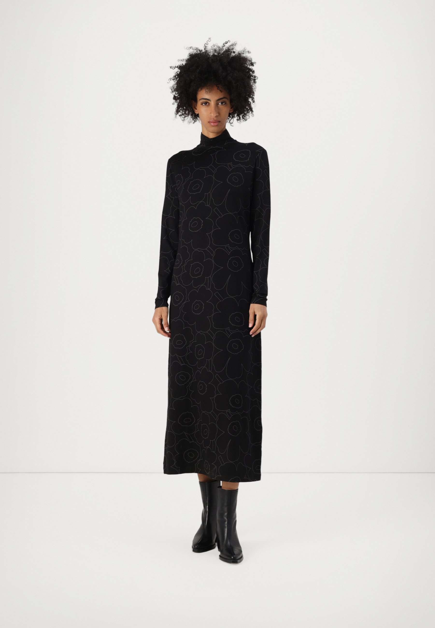 Marimekko OIVI PIIRTO UNIKKO DRESS - Maxi dress - black/dark