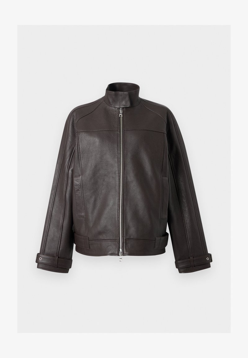 Linea Jacket Won Hundred LINEA JACKET - Leather jacket - coffee bean/brown - Zalando ...