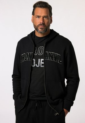 JP1880 HOODIE IRON ANVIL FITNESS - Zip-up sweatshirt - black