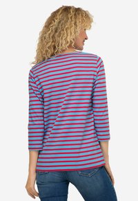 LAURASØN REGULAR FIT RINGEL RUNDHALS 3/4-ÄRMEL - Långärmad tröja - blue