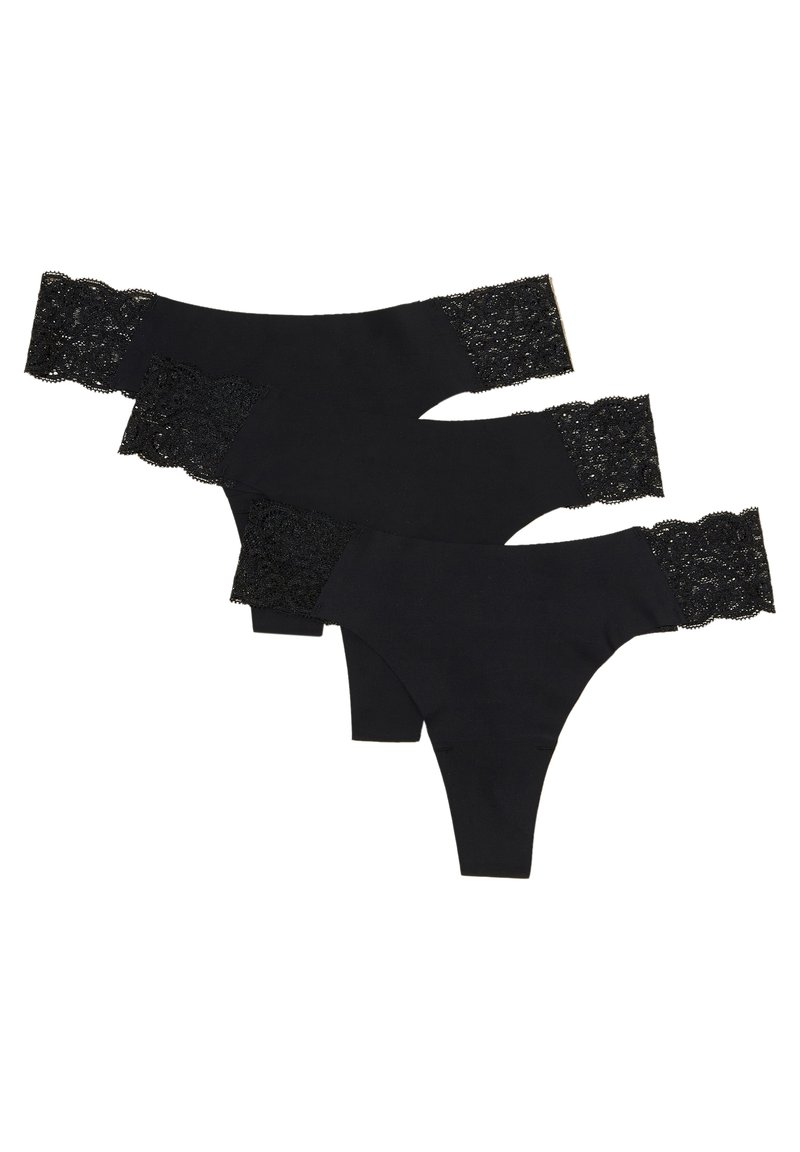 Cotton On Body PARTY SEAMLESS 3 PACK String black/ black/ black