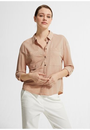 Button-down blouse - beige