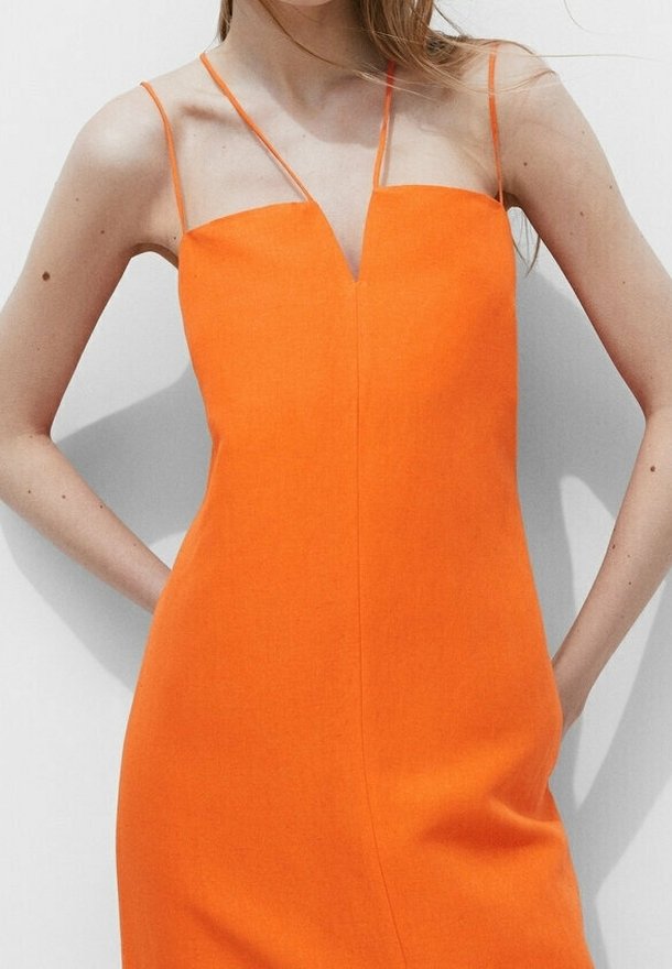Massimo Dutti Day dress - orange - (Pre-owned) - Zalando