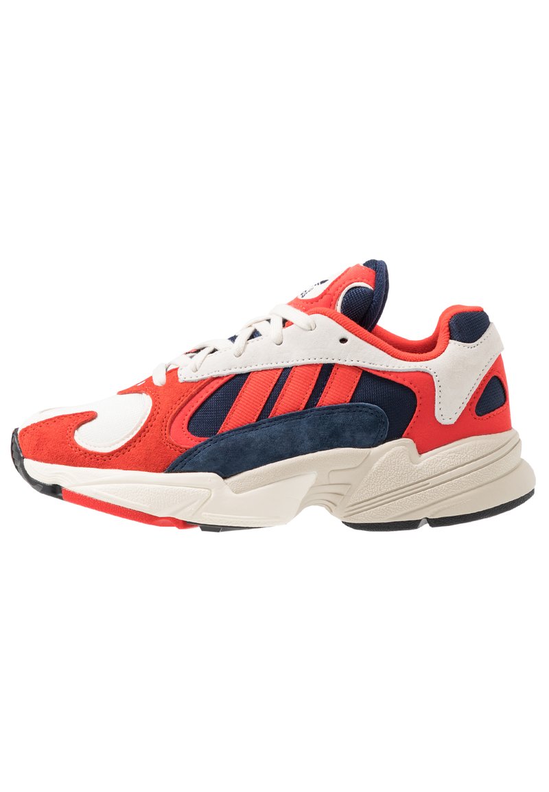 Primitiv Portico landing adidas Originals YUNG-1 TORSION SYSTEM RUNNING-STYLE SHOES - Trainers -  white/core black/collegiate navy/white - Zalando.de