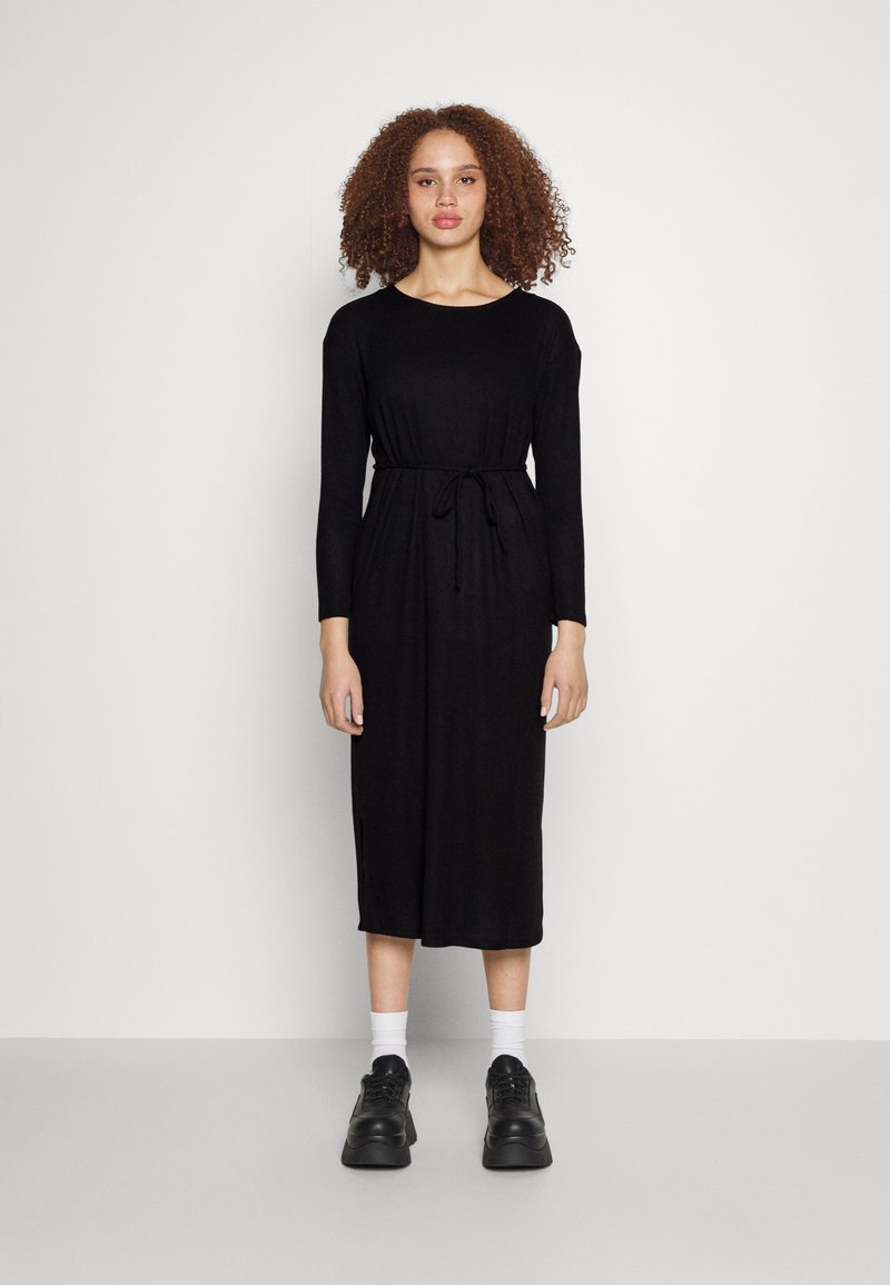 VILA VIAWARD SLIT MIDI DRESS Jumper dress black Zalando.ie