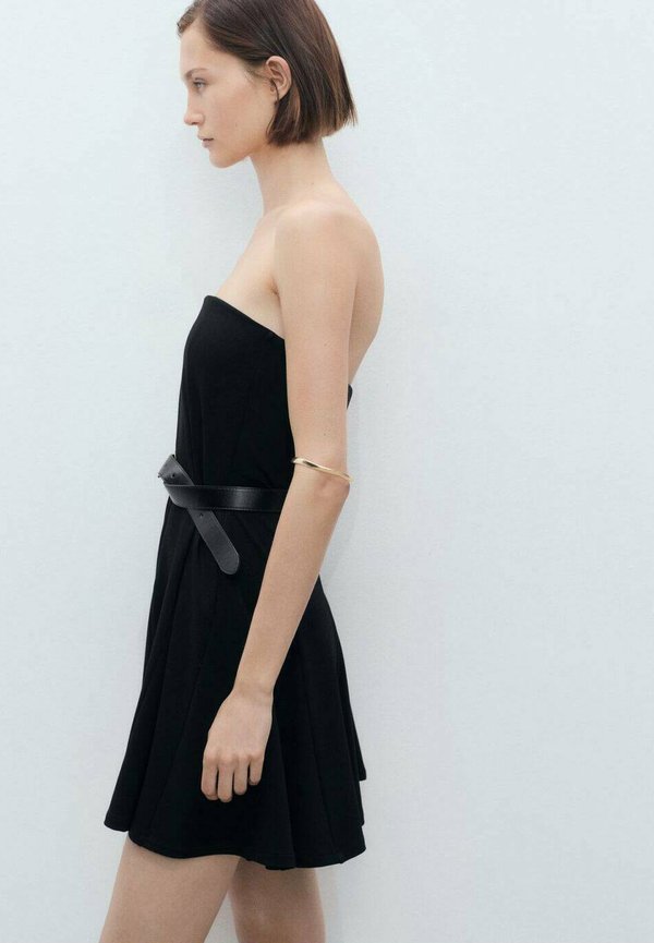 MET SIERVOUWEN - Day dress - zwart4