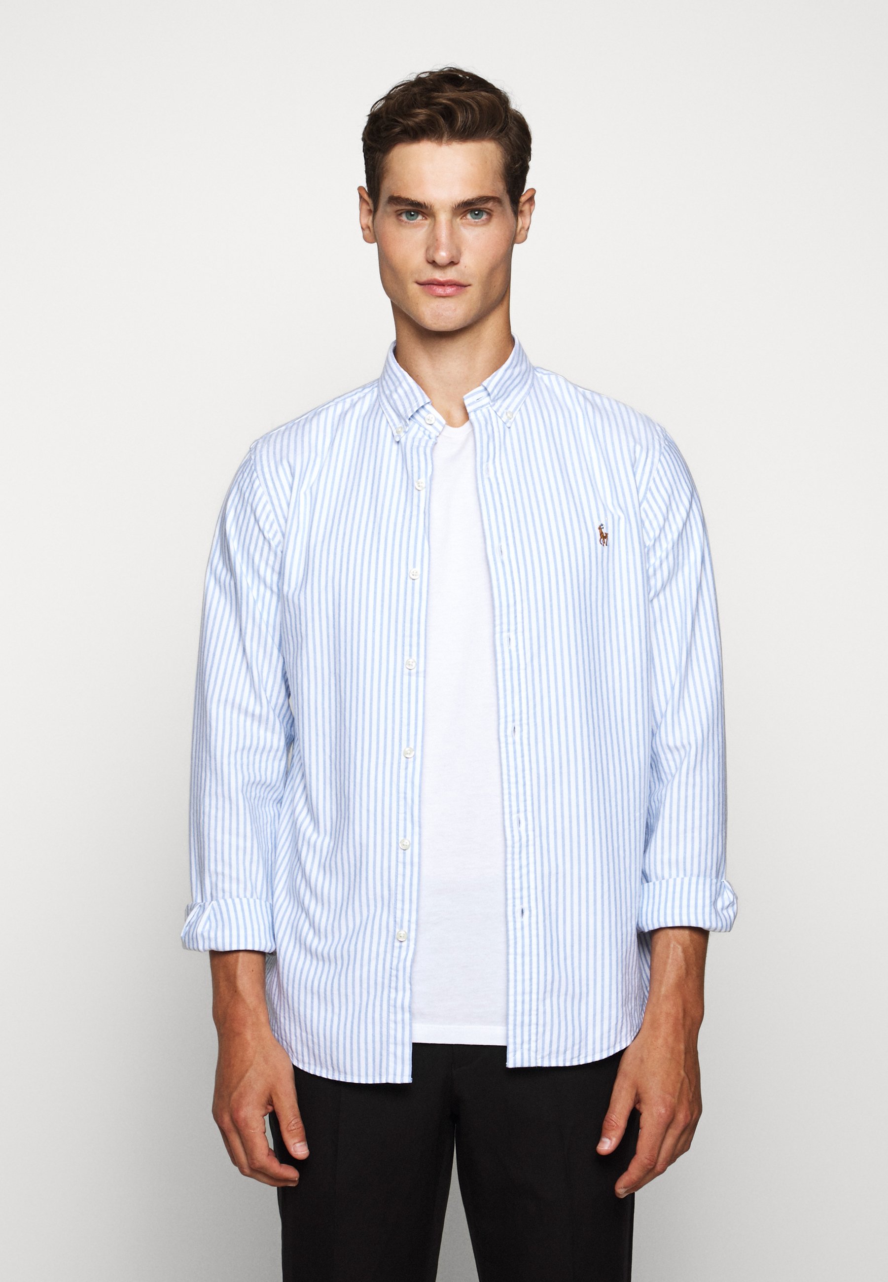 Polo Ralph Lauren Oxford Chemise Basic Blue Bleu Zalando Fr