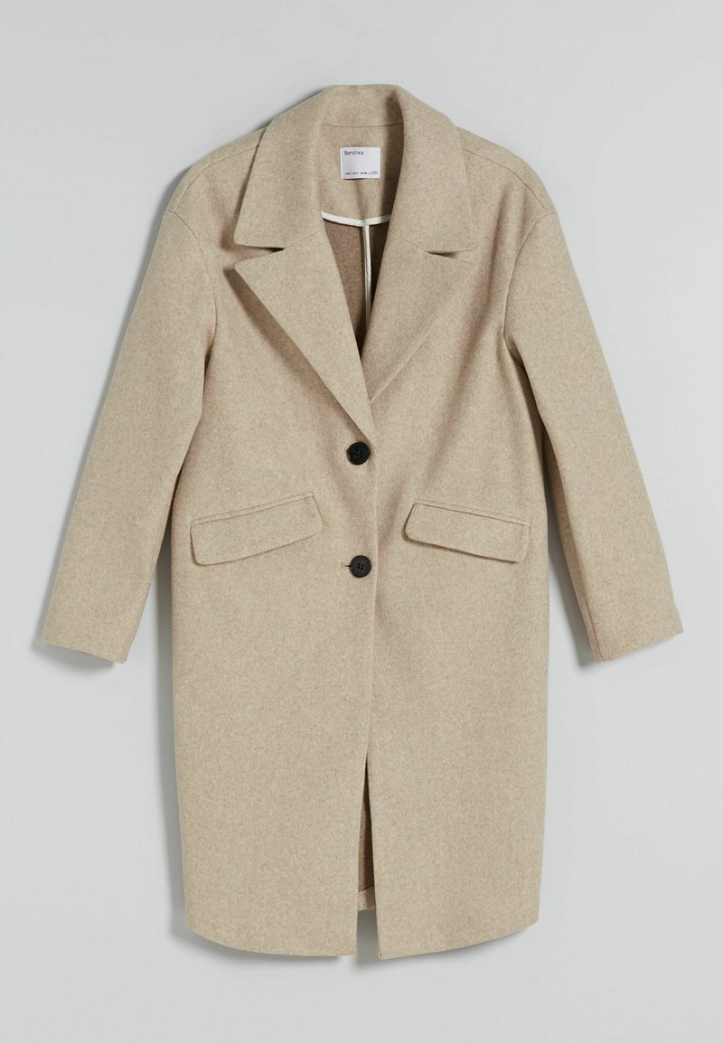Bershka Mantel zandkleur